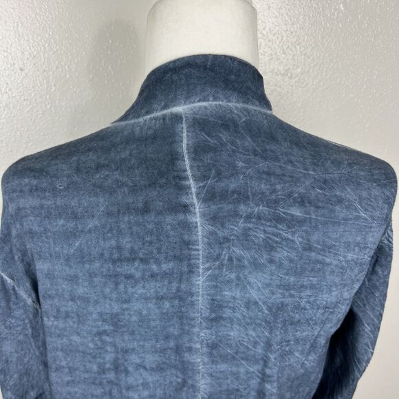 Andree by Unit Cardigan Women Small Bllue Chambray Floral Embroidered Casual - Picture 13 of 15